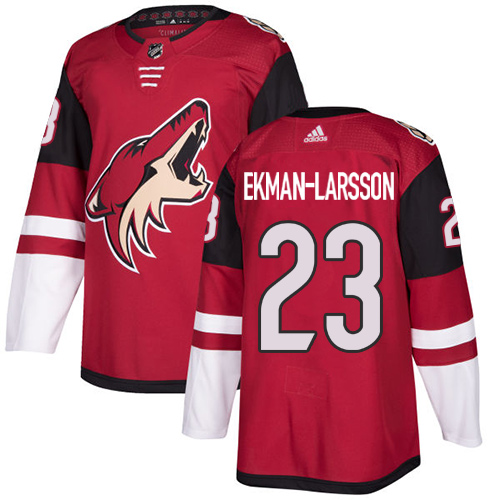 Adidas Arizona Coyotes 23 Oliver Ekman-Larsson Maroon Home Authentic Stitched Youth NHL Jersey
